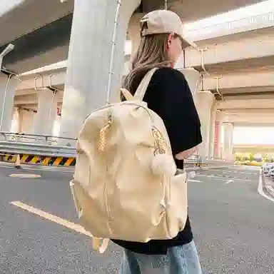 彤彤兔   森系风初 尼龙   双肩包 大号 男女同款情侣款 多色