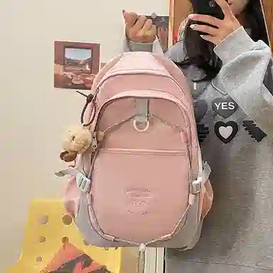 彤彤兔 百搭高颜值学生 尼龙 书包背包双肩包 女款 多色