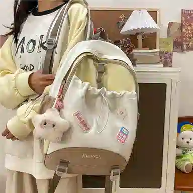 彤彤兔 书包女大容量轻便旅行 尼龙 双肩包 常规 女款 多色