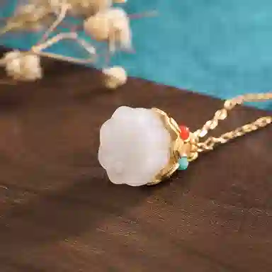 彤彤兔 复古莲蓬国风旗袍 铜 项链 女款