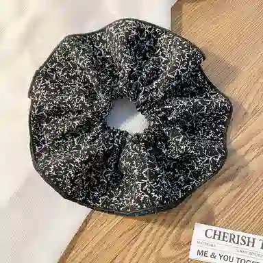 彤彤兔 法式蕾丝碎花双层大肠高级感扎头超大 布艺 发圈 女款