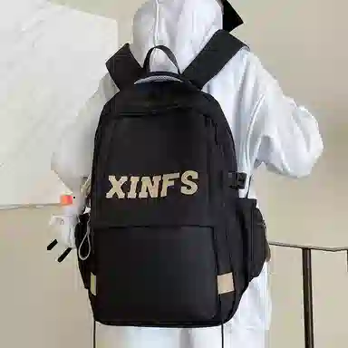 彤彤兔 韩系时尚百搭学生 尼龙 书包背包双肩包 男女同款情侣款 多色