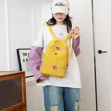 德力熊 时尚韩版简约 尼龙 双肩包 女款 多色