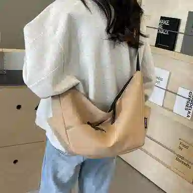 OUZIHUANG Simple Commuter Shoulder Bag Nylon