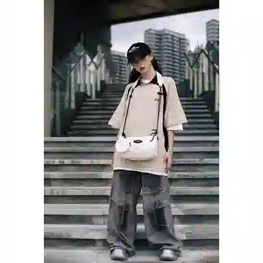 彤彤兔 小清新简约时尚 尼龙 单肩包 男女同款情侣款 多色