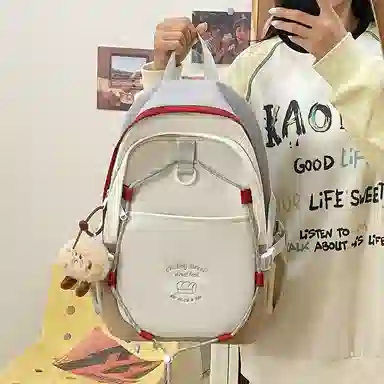 彤彤兔 百搭高颜值学生 尼龙 书包背包双肩包 女款 多色
