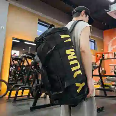 德力熊 干湿分离运动 尼龙 健身包 男女同款情侣款 黑色粉色卡其色红色黄色