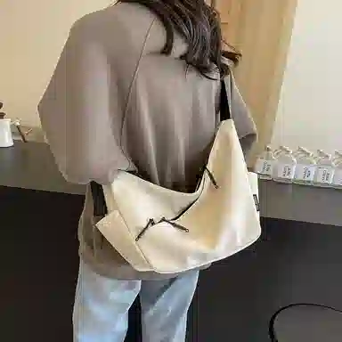 OUZIHUANG Simple Commuter Shoulder Bag Nylon