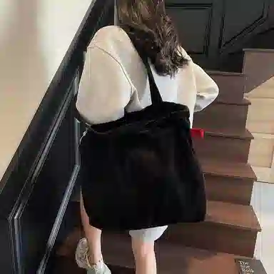OUZIHUANG Corduroy Tote Bag