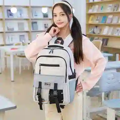 彤彤兔 工装大学生 尼龙 双肩包 男女同款情侣款 多色