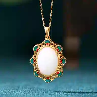 彤彤兔 挂坠祥云 国潮气质 铜 项链 女款