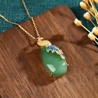 彤彤兔 国潮珐琅复古中国风旗袍饰品 铜 项链 女款