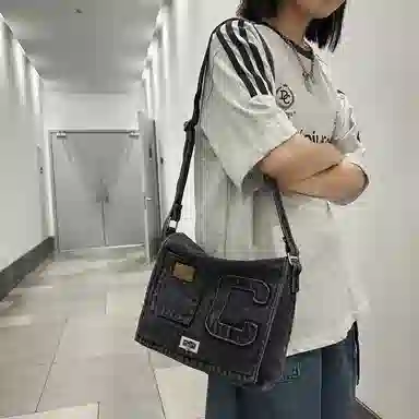 OUZIHUANG Denim Shoulder Bag