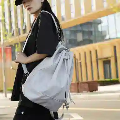 彤彤兔 抽绳轻便大容量 尼龙 双肩包 常规 男女同款情侣款 多色