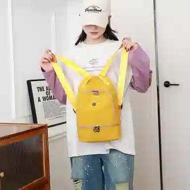 德力熊 时尚韩版简约 尼龙 双肩包 女款 多色