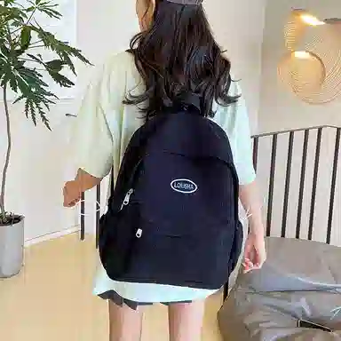 德力熊 时尚原宿个性条绒 尼龙 双肩包 女款 多色