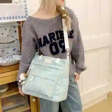 彤彤兔 日系百搭 帆布 帆布包单肩包 女款 多色