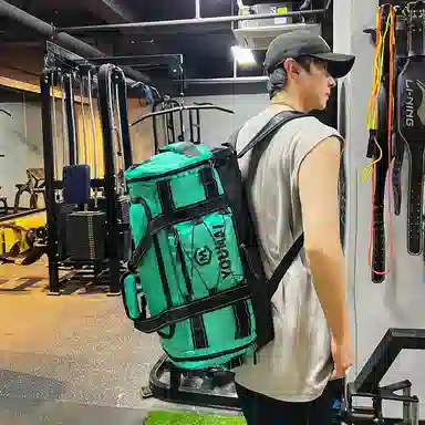 德力熊 短途斜挎包大容量 尼龙布 健身包 男女同款情侣款 黑色\粉色\卡其色\蓝色\黄色\白色\青绿色