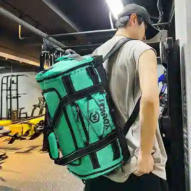 德力熊 短途斜挎包大容量 尼龙布 健身包 男女同款情侣款 黑色\粉色\卡其色\蓝色\黄色\白色\青绿色