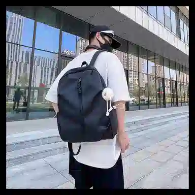 彤彤兔   森系风初 尼龙   双肩包 大号 男女同款情侣款 多色