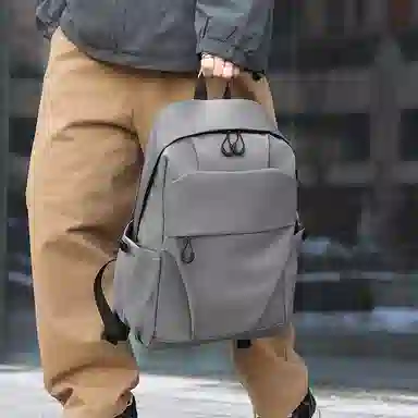 彤彤兔 时尚百搭潮流 牛津布 双肩包 男款 黑色\蓝色\灰色