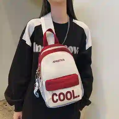 德力熊胸包尼龙男女通用多色韩版撞色斜挎包休闲百搭旅行耐用小背包