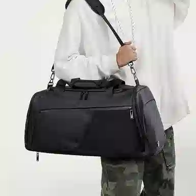 彤彤兔 干湿分离实用 牛津布 旅行包 男女同款情侣款 黑色