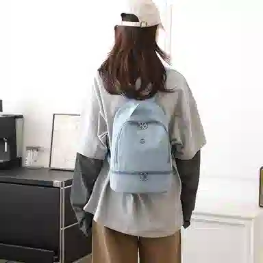 德力熊 时尚韩版简约 尼龙 双肩包 女款 多色