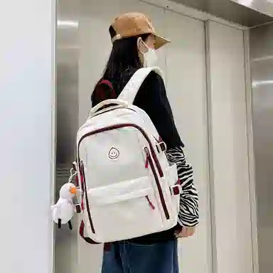 彤彤兔 韩版森系小清新简约 尼龙 双肩包 女款 多色