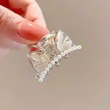 彤彤兔 可爱猫耳朵小号鲨鱼夹夏季精致发卡刘海夹简约头饰发饰 发夹 女款