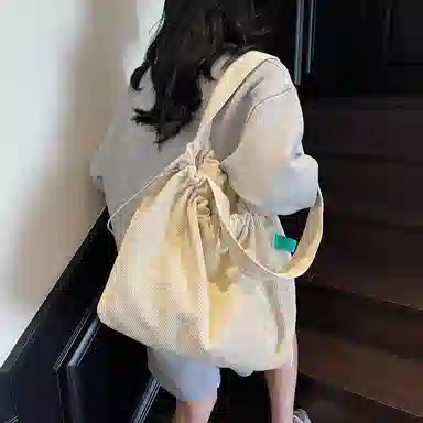 OUZIHUANG Corduroy Tote Bag