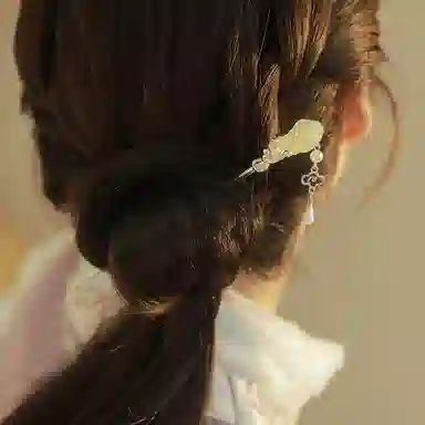 彤彤兔 中式古风祥云玉如意流苏 发簪 女款