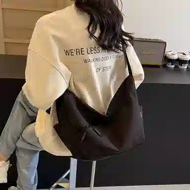 OUZIHUANG Simple Commuter Shoulder Bag Nylon