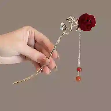 彤彤兔 气质玫瑰盘发 发簪 女款