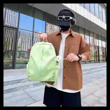 彤彤兔   森系风初 尼龙   双肩包 大号 男女同款情侣款 多色