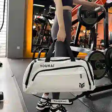 德力熊 休闲简约轻便 牛津布 健身包 男女同款情侣款 黑色桔色卡其色白色黄色军绿色湖蓝色灰色