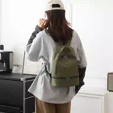 德力熊 时尚韩版简约 尼龙 双肩包 女款 多色