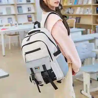 彤彤兔 工装大学生 尼龙 双肩包 男女同款情侣款 多色