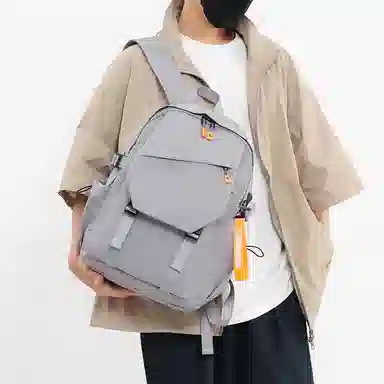 彤彤兔 休闲潮流时尚 牛津布 双肩包 男款 黑色\灰色