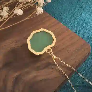 彤彤兔 中式设计大象吉祥无事牌 铜 项链 女款