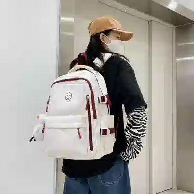 彤彤兔 韩版森系小清新简约 尼龙 双肩包 女款 多色