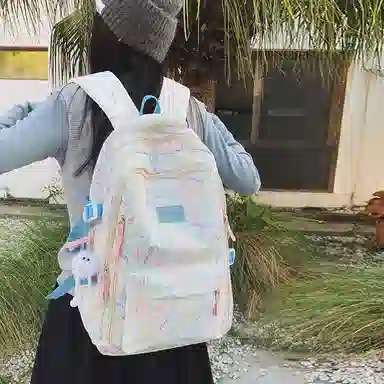 彤彤兔 多巴胺出游背包可爱卡通印花 尼龙 双肩包 女款 多色