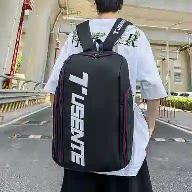 彤彤兔 潮流百搭大容量 牛津布 双肩包 男女同款情侣款 米白色/黑色/红色/灰色