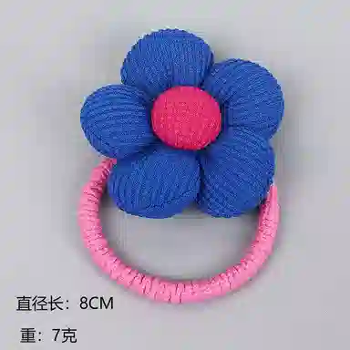 彤彤兔 填充棉可爱小花朵丸子头马尾皮筋不伤发少女高弹力 布料 发绳 女款