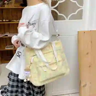 彤彤兔 日系百搭 帆布 帆布包单肩包 女款 多色