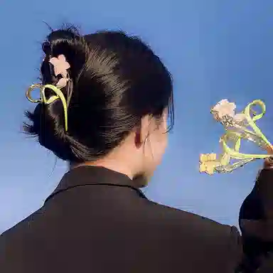 彤彤兔 森系栀子花甜美精致优雅 发夹 女款