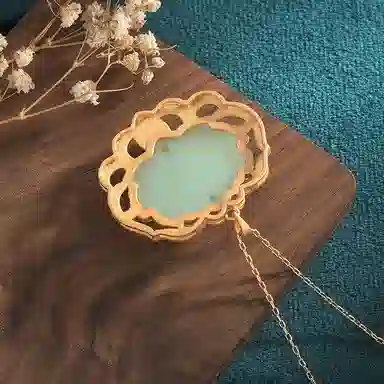 彤彤兔 国风汉服古装 配饰莲花挂件 项链 女款