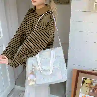 彤彤兔 日系百搭 帆布 帆布包单肩包 女款 多色