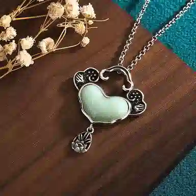 彤彤兔 平安锁 国古风 铜 项链 女款