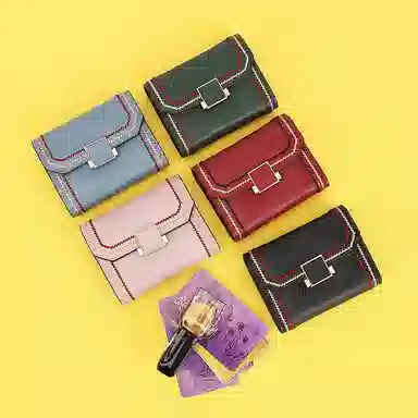 彤彤兔 多卡位 二层牛皮 卡包 女款 多色